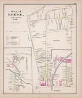 Keene - Wards 1 2, New Hampshire State Atlas 1892 Uncolored